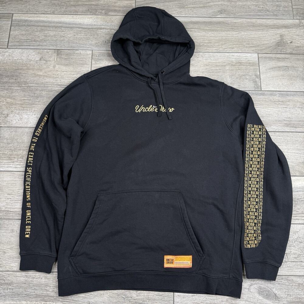 Nike Kyrie Irving Hoodie Mens XL Black Uncle Drew Get Buckets Sweatshirt BQ6200